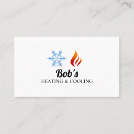 Heizung und Kühlung, Klimaanlage HVAC Visitenkarte