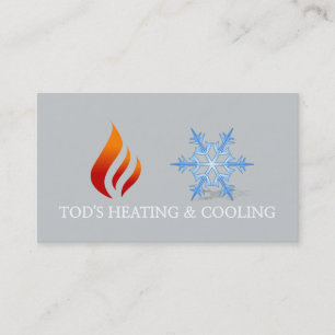 Heizung und Kühlung, Klimaanlage HVAC Visitenkarte