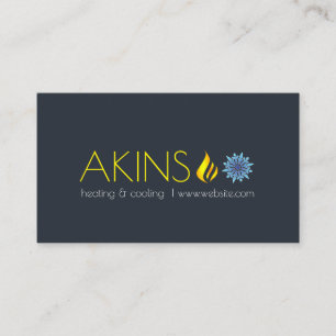 Heizung und Kühlung, Klimaanlage HVAC Visitenkarte