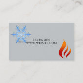 Heizung und Kühlung, Klimaanlage HVAC Visitenkarte (Rückseite)