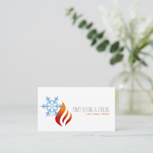 Heizung und Kühlung , Klimaanlage, Klimaanlage Visitenkarte (Stehend Vorderseite)