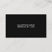 Heizung und Kühlung Logo & QR-Code | Schwarze HVAC Visitenkarte (Rückseite)