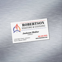 Heizung und Kühlung Magnetische Visitenkarte