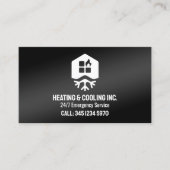 🌡️ Heizung und Kühlung mit Wechselstrom Visitenkarte (Vorderseite)