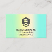 Heizung und Kühlung mit Wechselstrom Visitenkarte (Vorderseite)