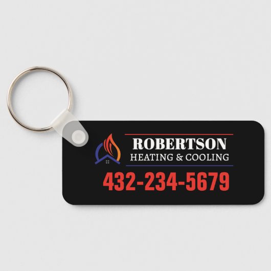 Heizung und Kühlung Schlüsselanhänger (Rückseite)