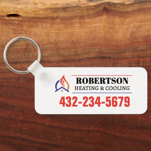 Heizung und Kühlung Schlüsselanhänger (Rückseite)