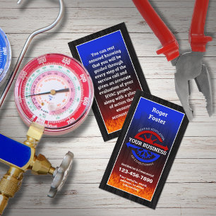 Heizung und Luft mit Klimaanlage Visitenkarte