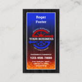 Heizung und Luft mit Klimaanlage Visitenkarte (Vorderseite)