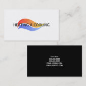 Heizungs- und Klimakühlungskarte Visitenkarte (Vorne/Hinten)
