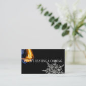 Heizungs- und Klimakühlungskarte Visitenkarte (Stehend Vorderseite)