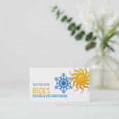 Heizungs- und Klimakühlungskarte Visitenkarte (Stehend Vorderseite)