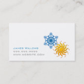 Heizungs- und Klimakühlungskarte Visitenkarte (Rückseite)