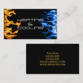 Heizungs- und Klimakühlungskarte Visitenkarte (Vorne/Hinten)