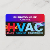 Heizungs- und Kühlungsnetzspezialisten | HVAC Visitenkarte (Vorderseite)