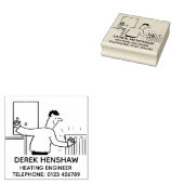 Heizungstechnik testet den Kühler Gummistempel (Stempel)