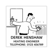 Heizungstechnik testet den Kühler Gummistempel (Prägung)