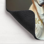 Hej da Fine Art niedlichen Hund Illustration Cool Mousepad (Ecke)