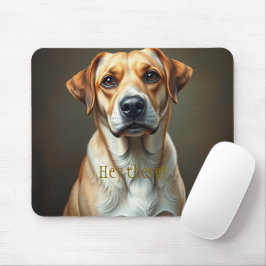 Hej da Fine Art niedlichen Hund Illustration Cool Mousepad