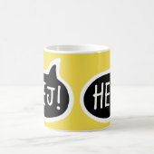 HEJ! Schwedische Grüße, Hi, Sprechblase Kaffeetasse (Mittel)