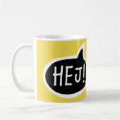 HEJ! Schwedische Grüße, Hi, Sprechblase Kaffeetasse (Links)