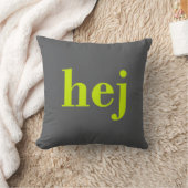Hej - Schwedisches Hallo Kissen (Decke)