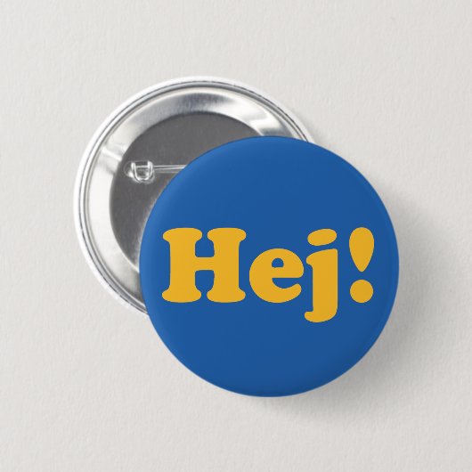 Hej! Sweden Button (Vorne & Hinten)