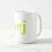 Hej - Swedish Hello Kaffeetasse (VorderseiteRechts)