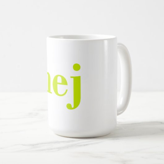 Hej - Swedish Hello Kaffeetasse (VorderseiteRechts)