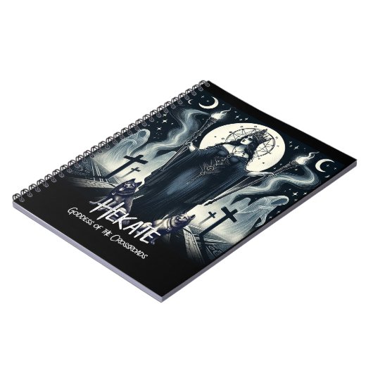 Hekate Goddess of the Crossroads Ghosted Spirits Notizblock (Linke Seite)