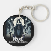 Hekate Goddess of the Crossroads Ghosted Spirits Schlüsselanhänger (Rückseite)