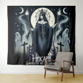 Hekate Goddess of the Crossroads Ghosted Spirits Wandteppich (Beispiel (Horizontal))
