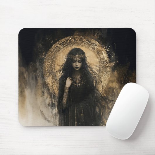 Hekate Göttin der Hexerei Triple Moon Goddess 4 Mousepad (Mit Mouse)
