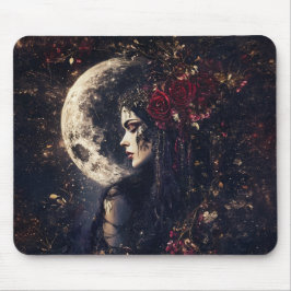 Hekate Göttin der Hexerei Triple Moon Goddess 6 Mousepad