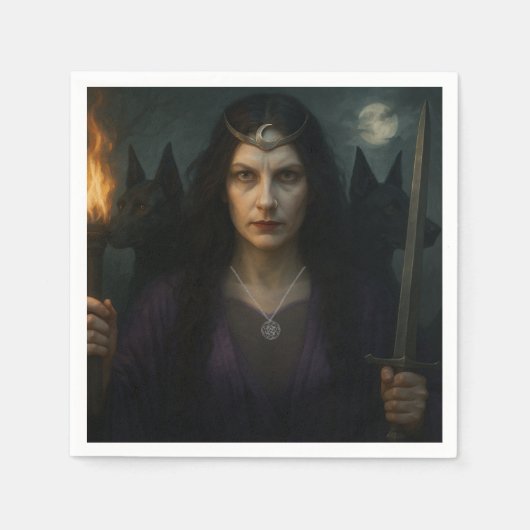 Hekate, Göttin der Kreuzung Serviette (Vorderseite)