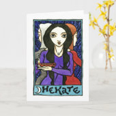 Hekate Grußkarte Karte (Gelbe Blume)