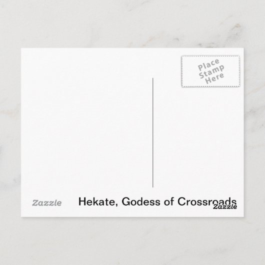 Hekate Postkarte (Rückseite)