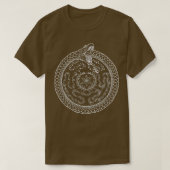 Hekate Wheel Hecate Strophalos Ouroboros Pagan Wit T-Shirt (Design vorne)