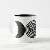 Hekate Witchcraft Zwei-Tone-Kaffee-Tasse Zweifarbige Tasse (Vorderseite Links)