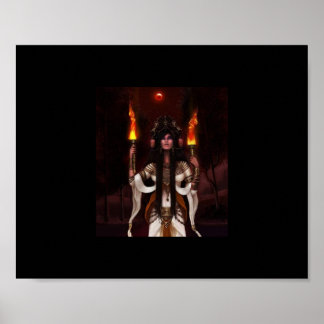 Hekka eine heidnische Unterweltgöttin Poster