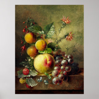 Hekkings Stillleben einer Frucht Poster