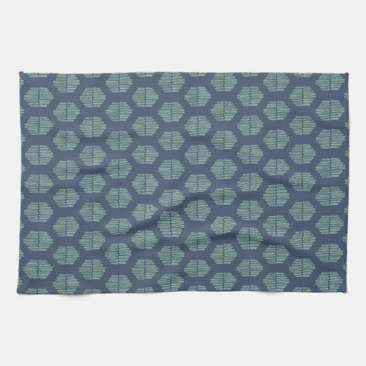 Hekse Aquamarin + Blau  Geschirrtuch (Horizontal)