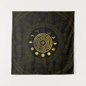 Hektar- und Mondrad Wandteppich (Vorderseite (Horizontal))