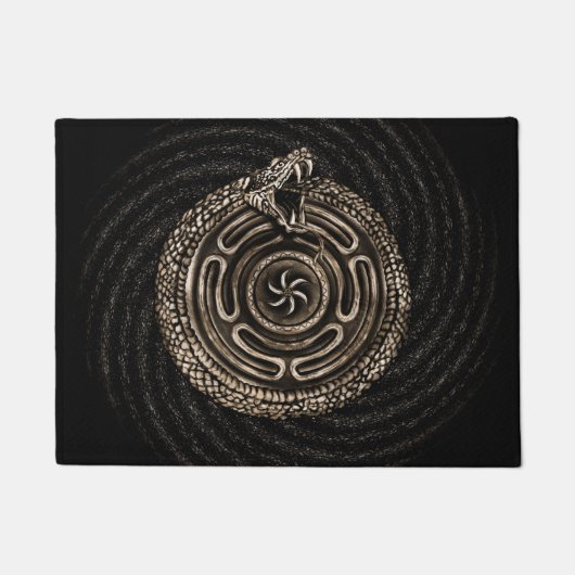 Hektatrad mit Uroboros Fußmatte (Vorderseite)