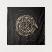 Hektatrad mit Uroboros Wandteppich (Vorderseite (Horizontal))