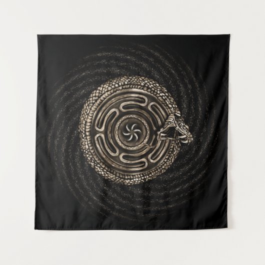 Hektatrad mit Uroboros Wandteppich (Vorderseite (Horizontal))
