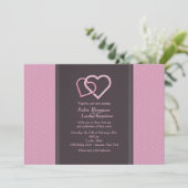 Hektik Lesben Einladung zur Hochzeit (Stehend Vorderseite)