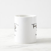 Hektische Helikopter-individuelle Name-Tasse Kaffeetasse (Mittel)