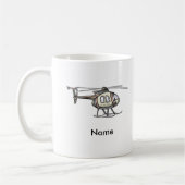 Hektische Helikopter-individuelle Name-Tasse Kaffeetasse (Links)