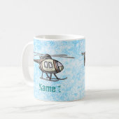 Hektische Helikopter-Tasse Kaffeetasse (Vorderseite Links)
